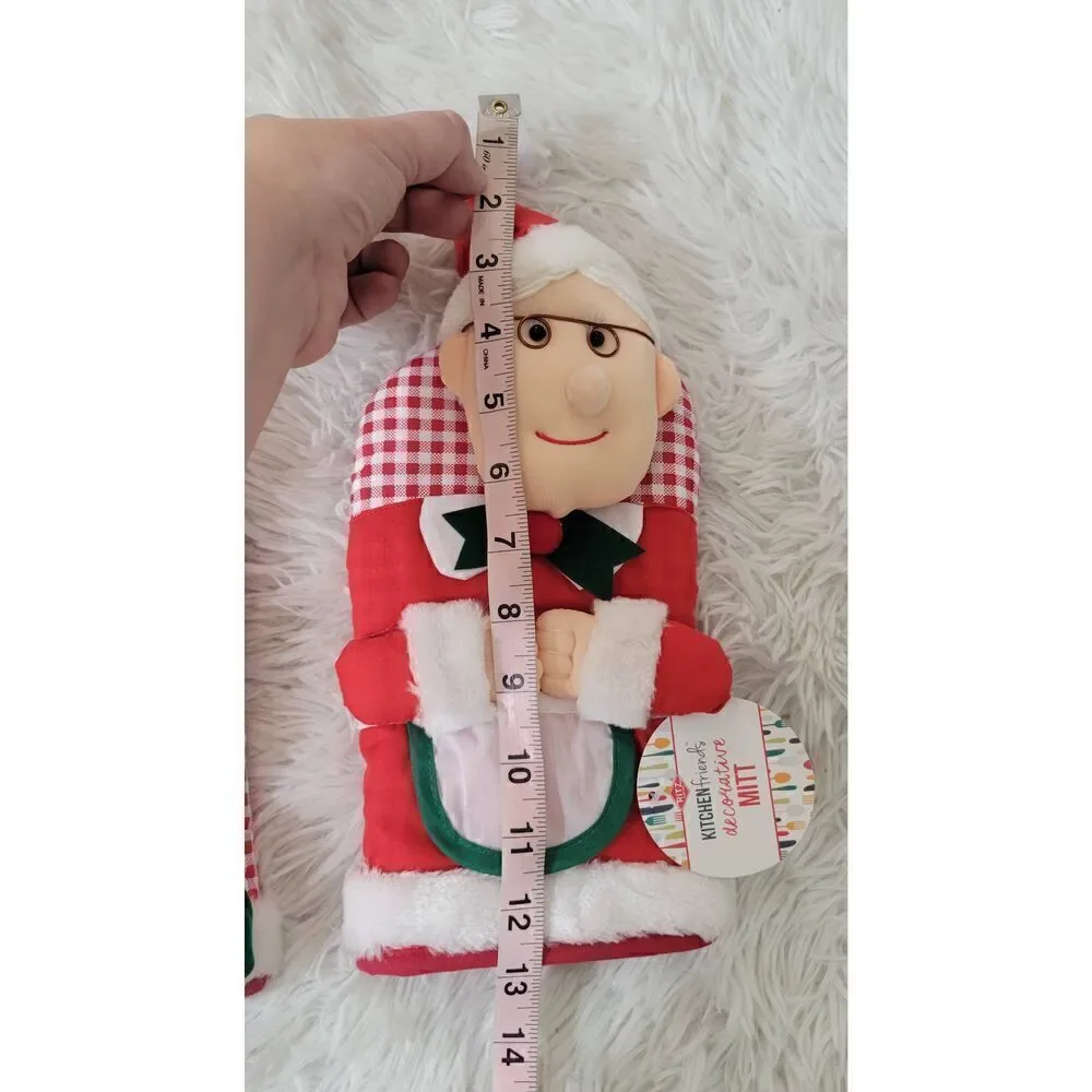 Ritz Kitchen Friends Cotton Oven Mitts Mrs Claus New